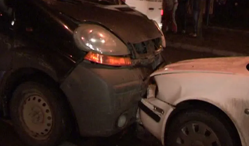 Iaşi: Accident în lanţ din cauza unui şofer aproape în comă alcoolică VIDEO
