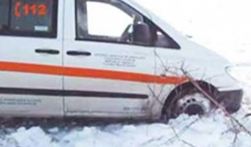 Ambulanţă blocată pe A1 Bucureşti – Piteşti