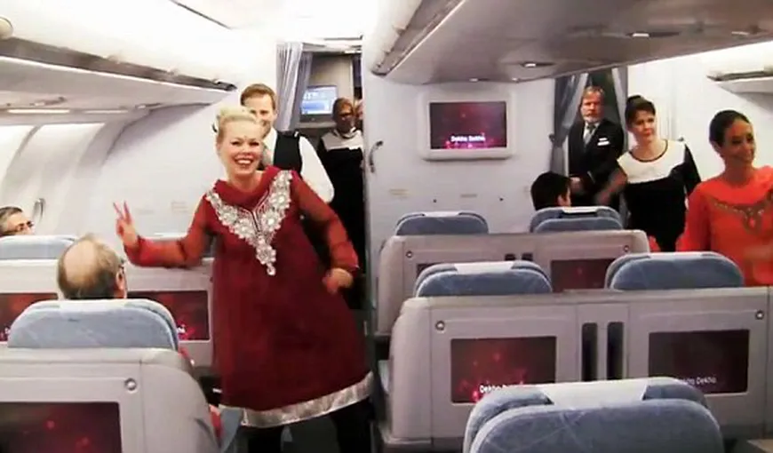 Bollywood la bord! Compania Finnair a felicitat India în zbor, de Ziua Naţională VIDEO