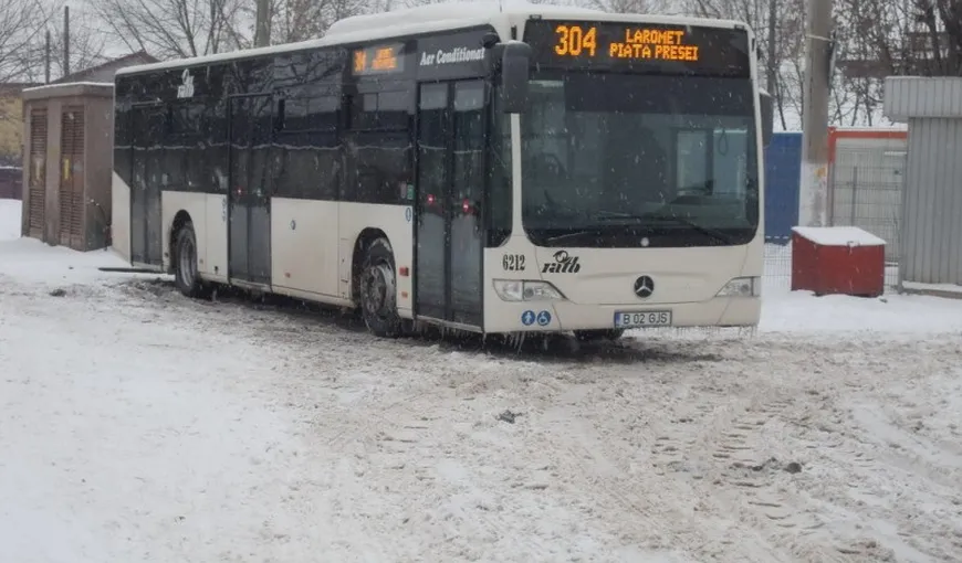 Autobuzele de pe şase linii din Capitală circulă pe trasee scurtate din cauza carosabilului