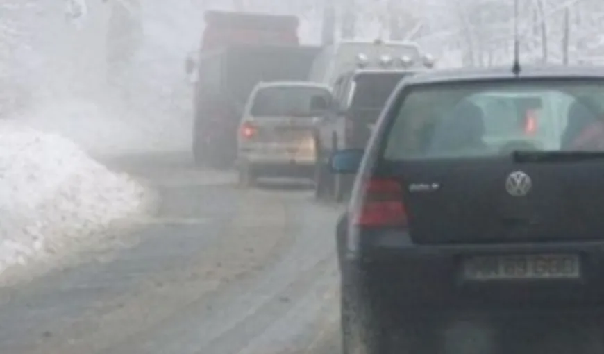 15 drumuri judeţene, închise din cauza zăpezilor în judeţul Constanţa