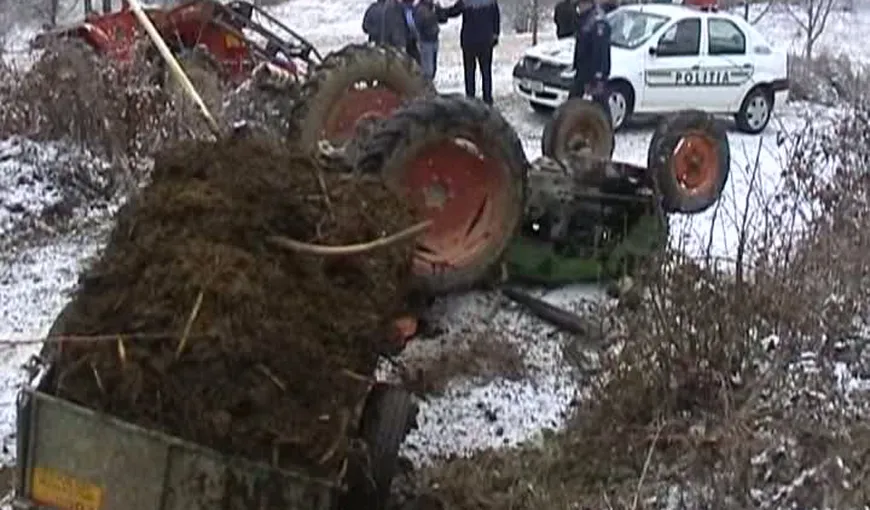 Tânăr prins sub propriul tractor, în apropiere de Baia Mare