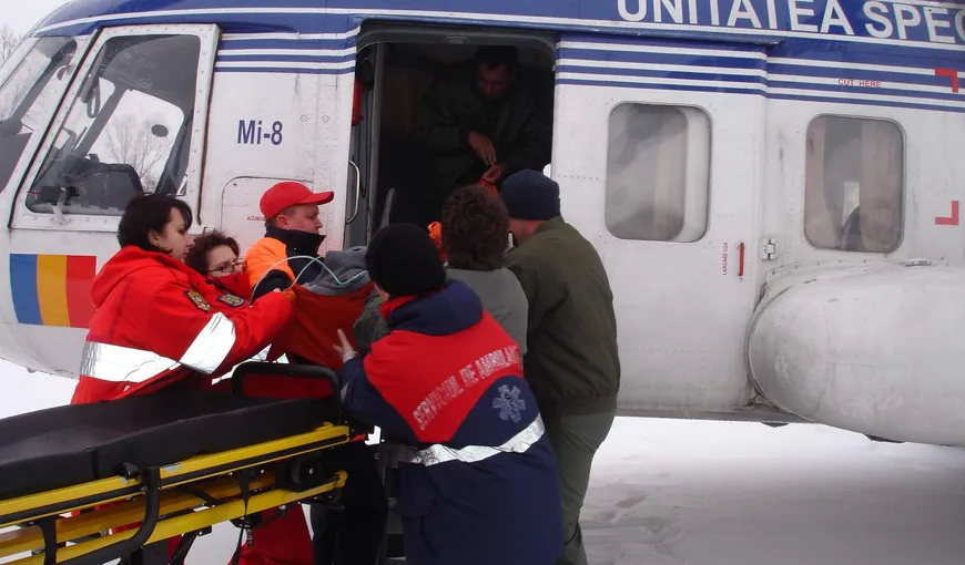 Copil cu apendicită acută, preluat cu elicopterul din Deltă