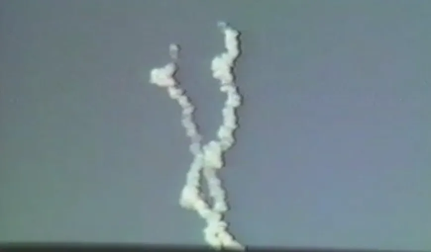 Noi imagini cu explozia navetei spaţiale Challenger, apărute după 26 de ani VIDEO