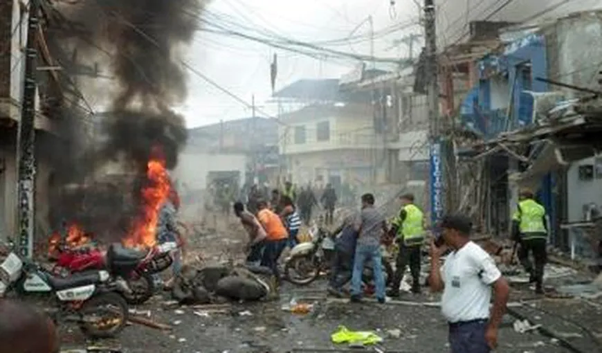Şapte morţi şi 70 de răniţi în explozia unei motociclete-capcană în Columbia