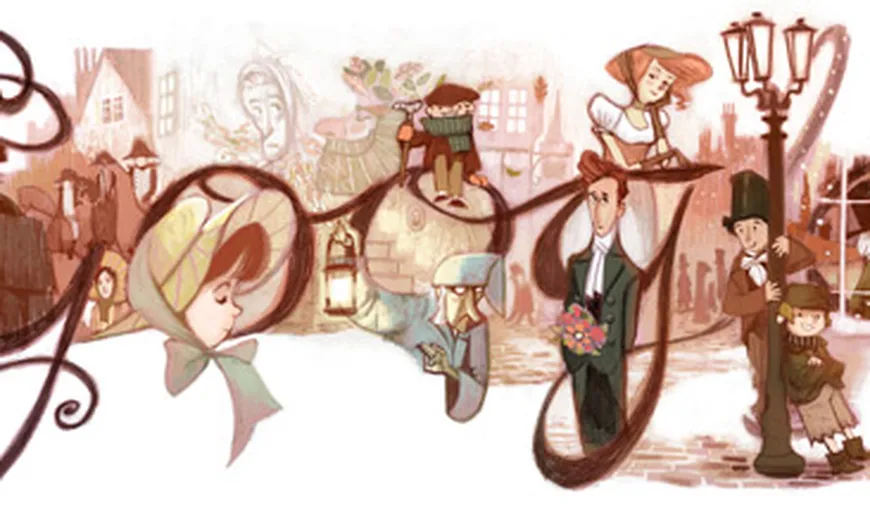 Charles Dickens, aniversat de Google