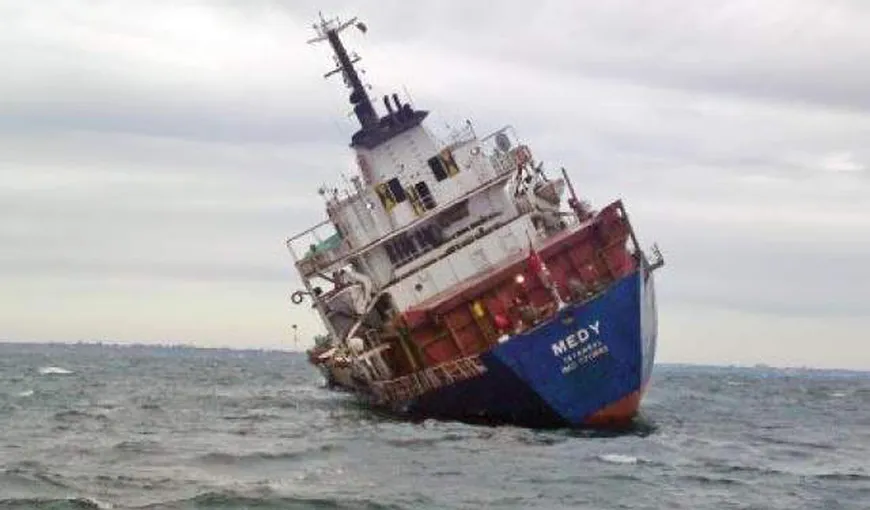 O navă cambodgiană s-a scufundat în Marea Neagră