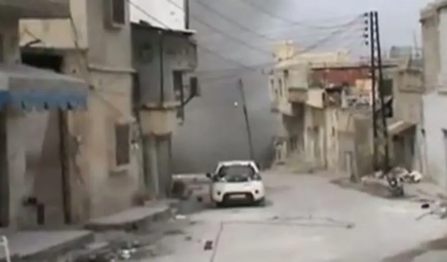 Imagini de război, filmate în oraşul sirian Homs