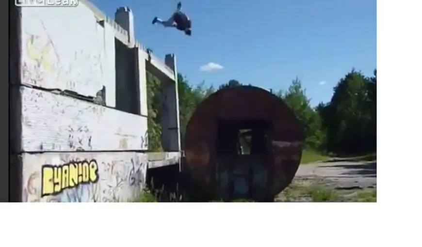Omul păianjen există. Incredibil ce poate face un rus prin echilibru şi nebunie VIDEO