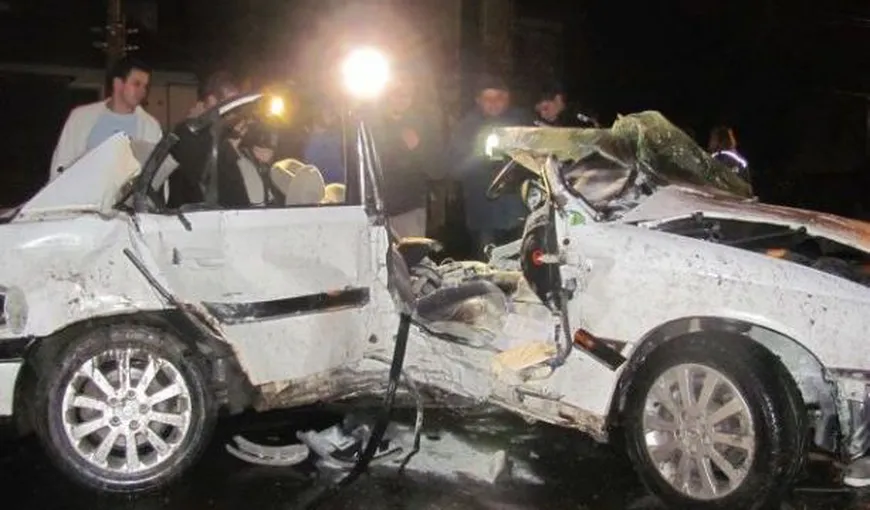 Accident tragic la Sibiu, cu 160 km/oră, după şase beri VIDEO