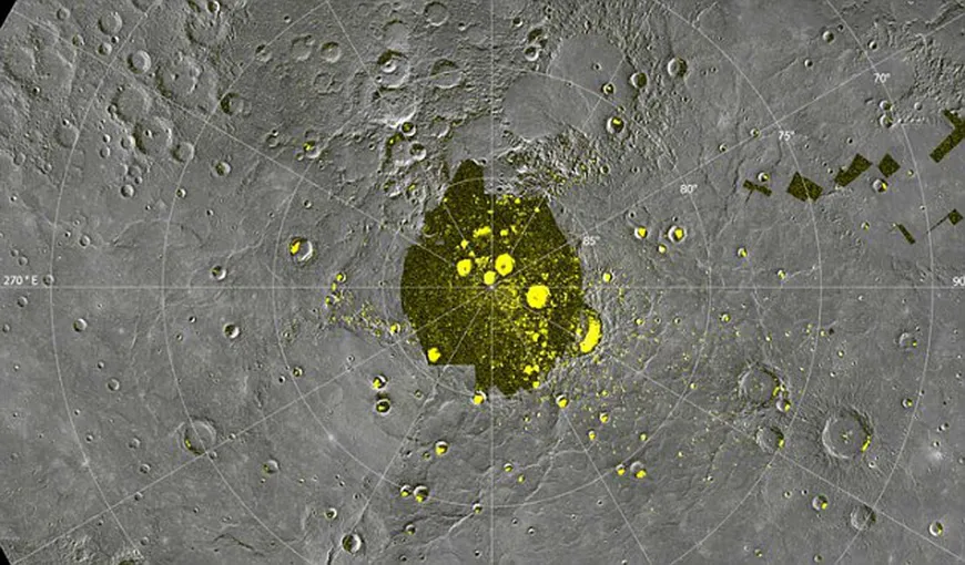 Planeta Mercur ar putea avea gheaţă la poli