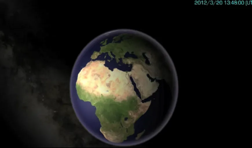 Cum se vede echinocţiul din spaţiu VIDEO