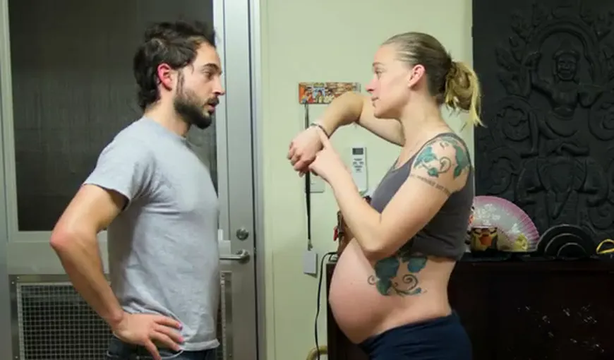 Proiectul „9 luni”: Un cuplu a filmat evoluţia unei sarcini VIDEO