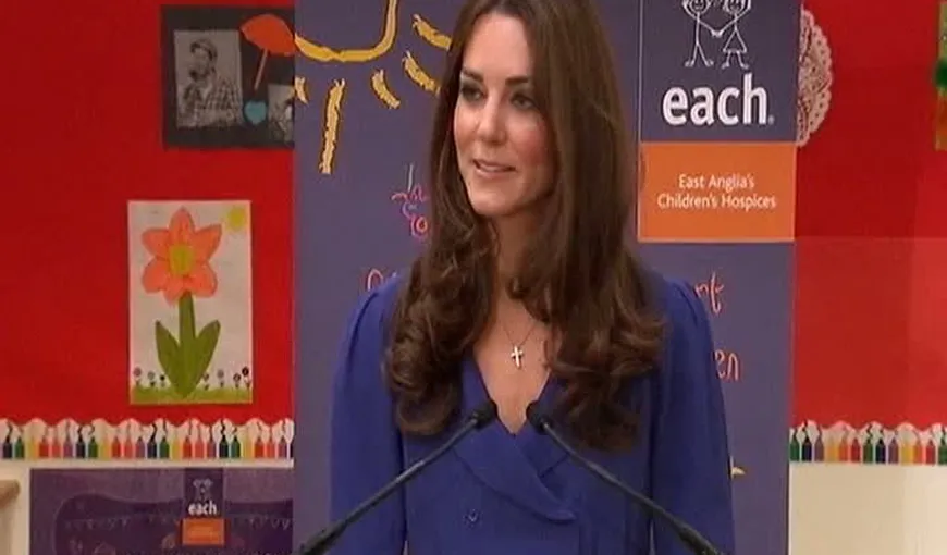 Kate Middleton a ţinut primul discurs VIDEO