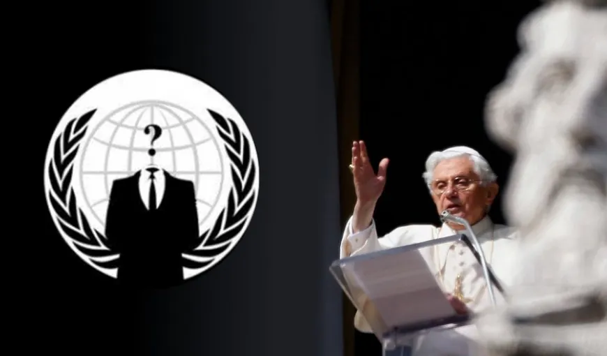 Anonymous loveşte din nou Vaticanul. Vezi mesajul hackerilor