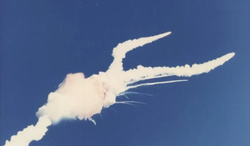 Un nou filmuleţ cu explozia navetei Challenger din 1986 a fost făcut public VIDEO
