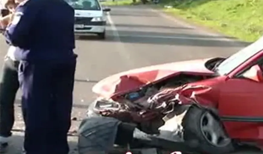 Accident cu şase răniţi, provocat de un şofer beat care venea de la grătar VIDEO