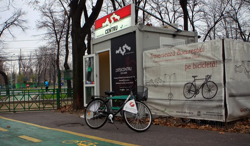 Cicloteque deschide vineri primele trei centre de închiriere de biciclete, în Capitală