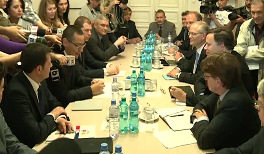 Ponta a discutat cu oficialii FMI. Cu ce „miniştri” a venit la întâlnire