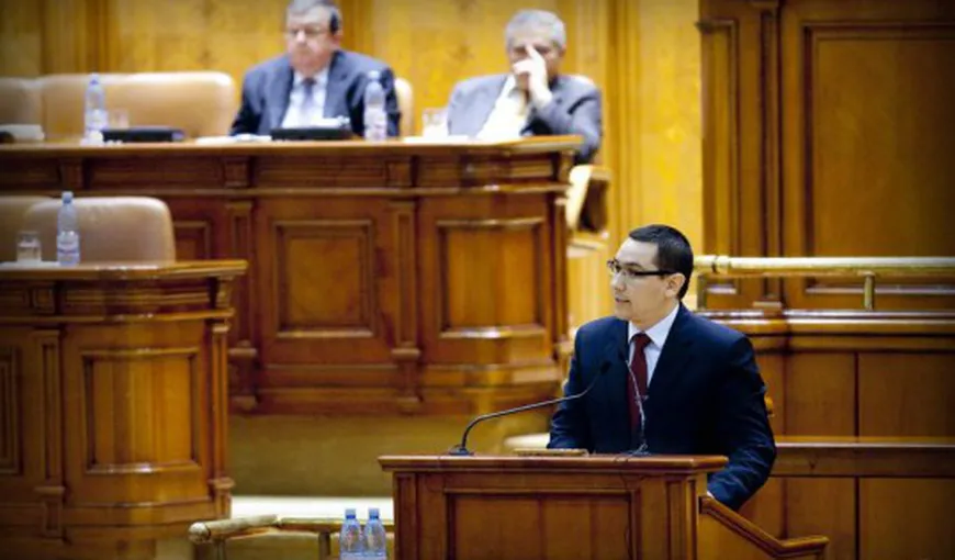 Guvernul Ponta retrage din Parlament proiectele cabinetului MRU