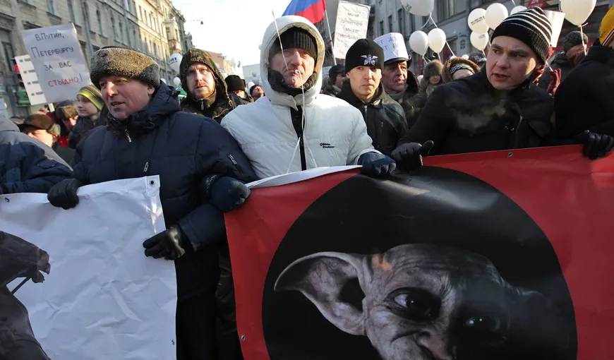 Piaţa Roşie din Moscova a fost închisă pentru a împiedica un miting, 55 de persoane fiind arestate