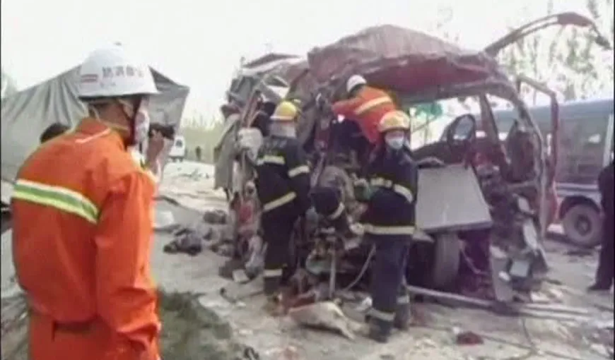 Accident cu 24 de morţi în China VIDEO