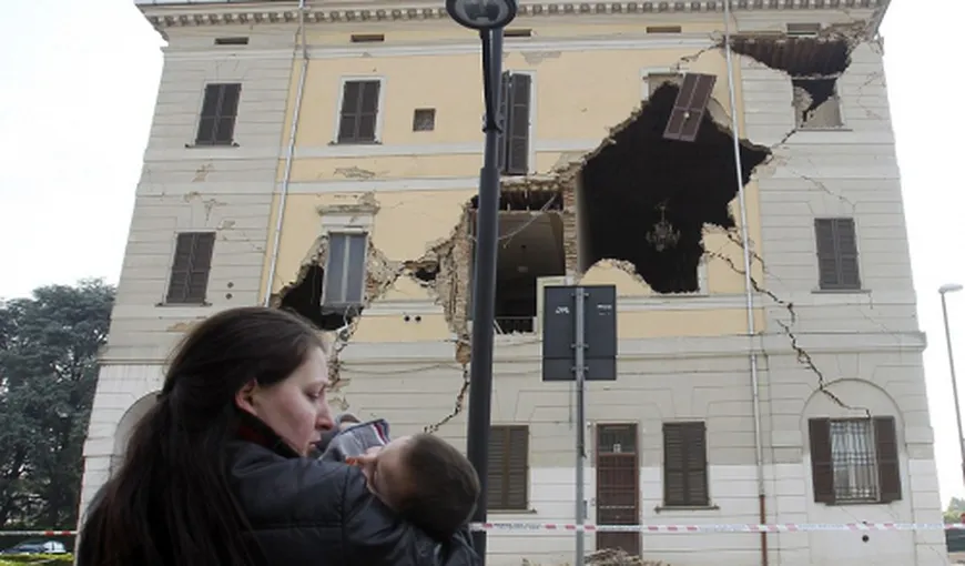 Sute de români sinistraţi după cutremurul din Italia