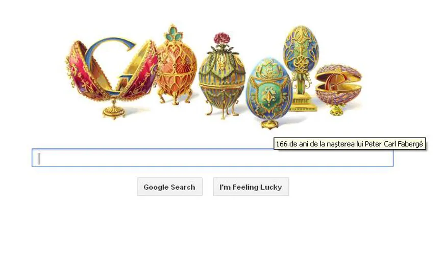 Creatorul ouălor Faberge, omagiat de Google