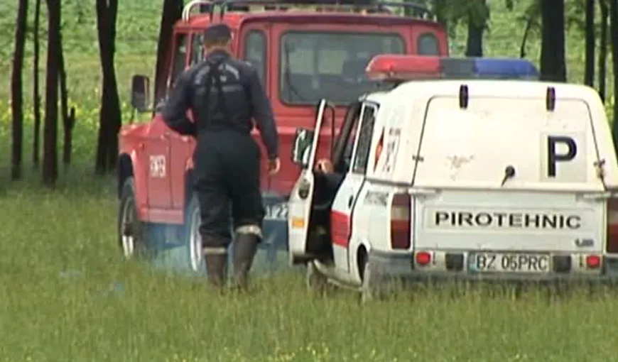 Bombă de 50 de kilograme, găsită de o familie în curtea casei VIDEO