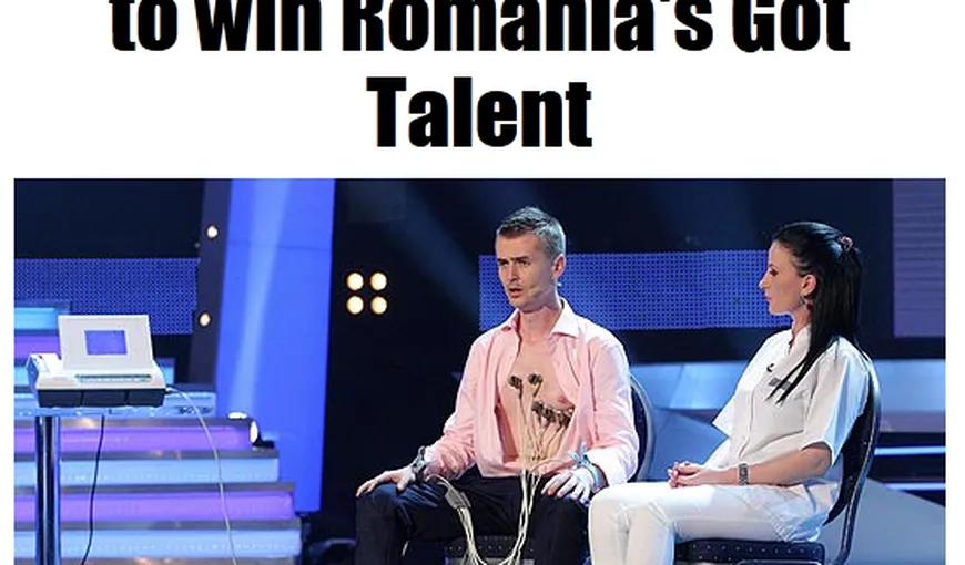 ROMÂNII AU TALENT: Cristian Gog, în presa internaţională: „Mentalistul magic” şi-a oprit inima