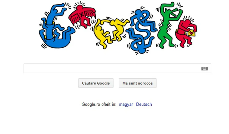 Google îl omagiază pe artistul graffiti şi activistul american Keith Haring, printr-un nou logo