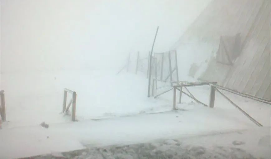 Babele sub zăpadă în plină lună mai VIDEO