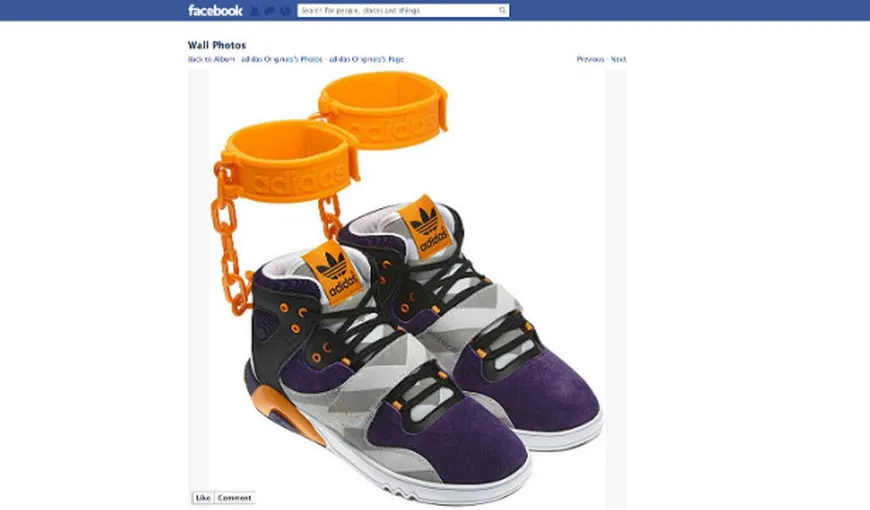 Adidas renunţă la pantofii cu lanţuri şi cătuşe, după acuzaţiile de instigare la sclavie