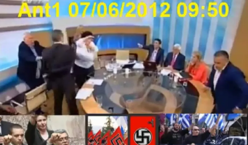 BĂTAIE ÎN DIRECT, la greci. Un neonazist furios le-a luat la pumni pe două femei VIDEO