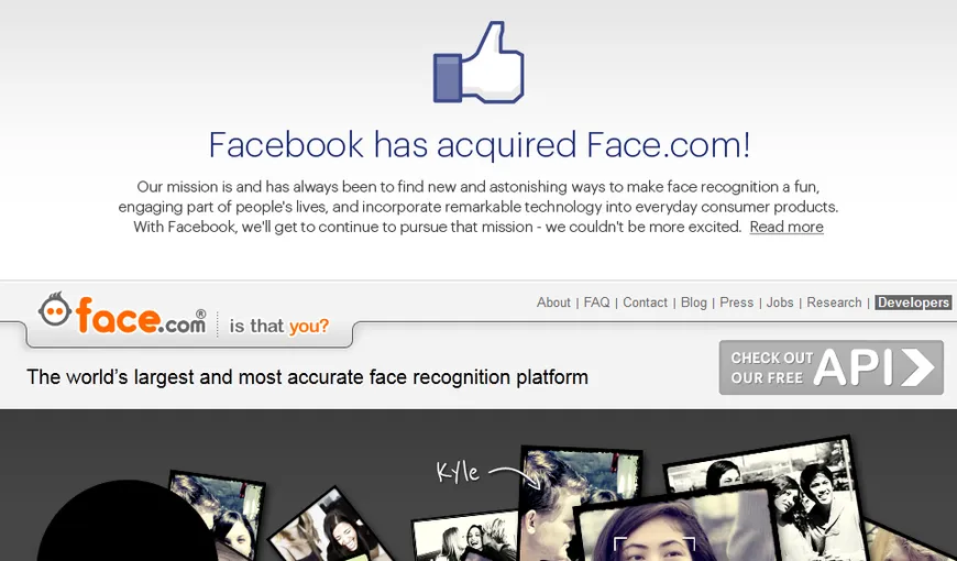 Facebook a cumpărat Face.com, o companie specializată în recunoaşterea facială