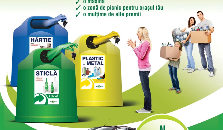 O nouă campanie de reciclare: „Ai colectat, ai câştigat”. Vezi care este marele premiu