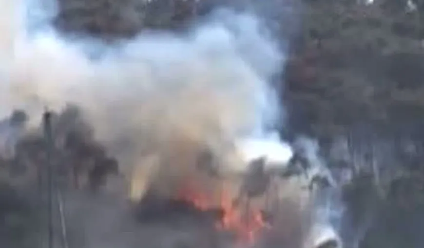 O insulă din Turcia, cuprinsă de un incendiu puternic VIDEO