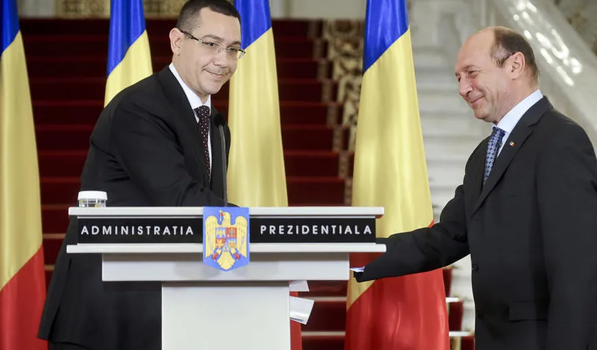Ponta îl ironizează pe Băsescu şi în faţa ambasadorilor străini la Bucureşti