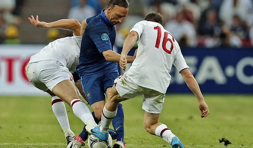 Confruntarea giganţilor s-a încheiat nedecis. Anglia şi Franţa au remizat la Euro 2012