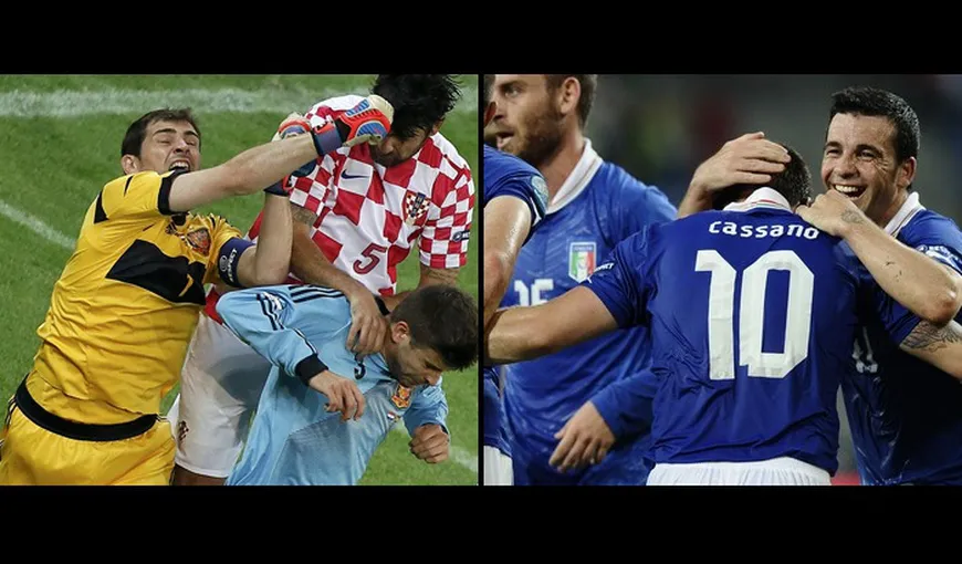 EURO 2012: Italia şi Spania s-au calificat în SFERTURI