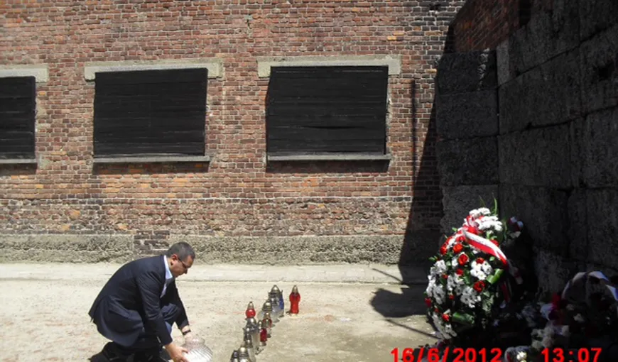 Ponta a vizitat Muzeul fostului lagăr nazist de la Auschwitz-Birkenau