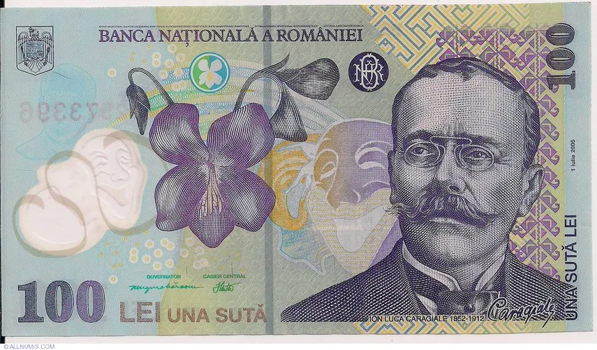 Bancnotele de 10 lei şi de 100 de lei sunt cele mai falsificate în România