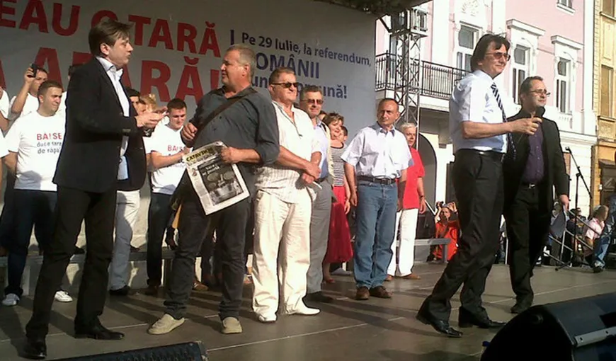 Antonescu, la mitingul USL din Timişoara: Băsescu şi oamenii săi nu mai au credibilitate