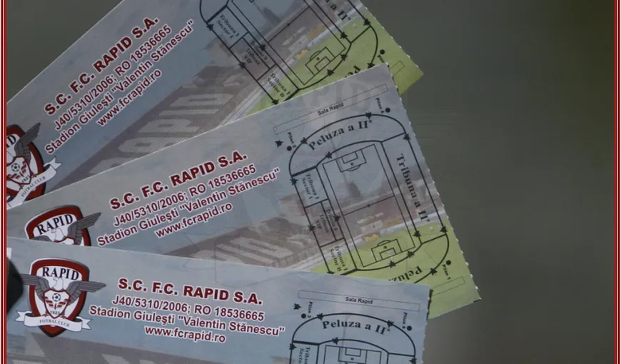 Cât costă biletele pentru meciul dintre Rapid București și Myllykosken Pallo-47