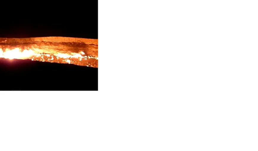 „Uşa către iad”. Craterul din deşert care arde de peste 40 de ani VIDEO
