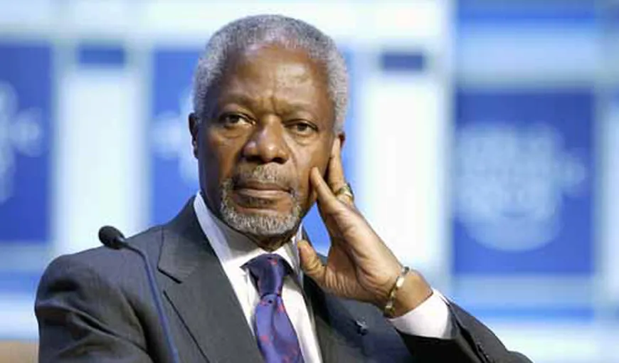 Kofi Annan recunoaşte eşecul misiunii sale în Siria şi pledează pentru asocierea Iranului