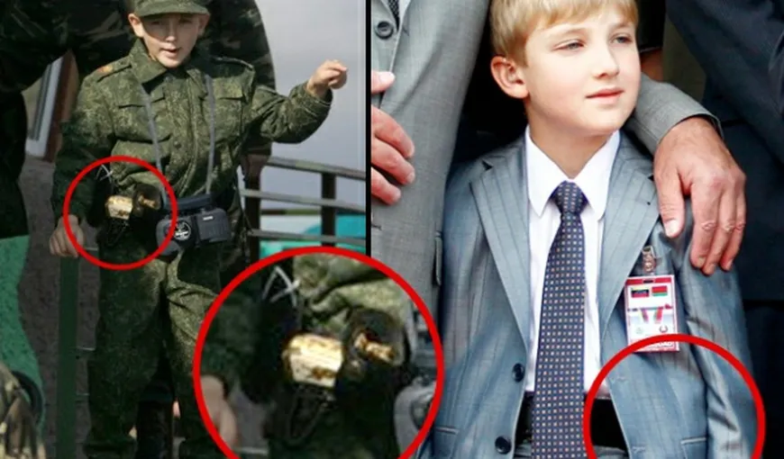 Înarmat la 7 ani: Fiul preşedintelui belarus poartă cu el un pistol de aur