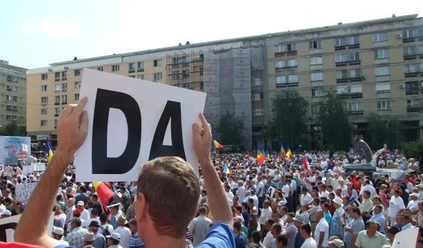 Mii de persoane au participat la mitingurile USL organizate în ţară VIDEO