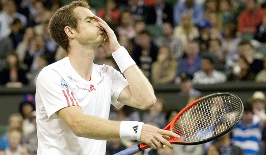 Andy Murray a rămas fără mingi în pantaloni, la Wimbledon VIDEO