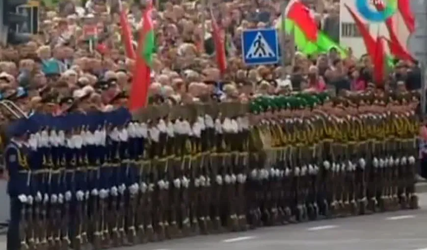 Soldaţi-Domino în Belarus VIDEO SPECTACULOS